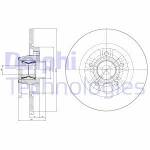 BG9113RSC  Brake disc with bearing DELPHI 