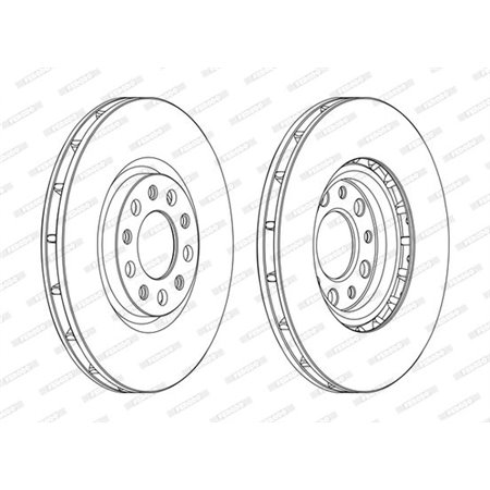 DDF1451C Brake Disc FERODO