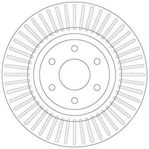 DF6425  Brake disc TRW 