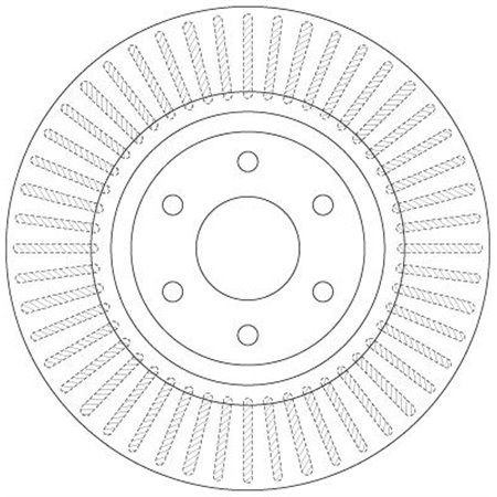 DF6425 Brake Disc TRW