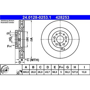 24.0128-0253.1 Тормозной диск ATE - Top1autovaruosad