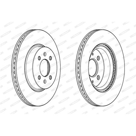 DDF2186C Brake Disc FERODO