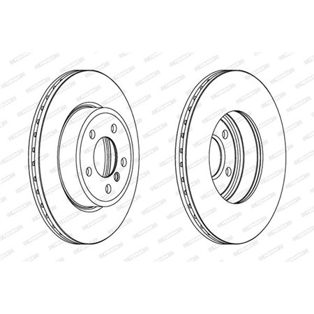 DDF1271C Brake Disc FERODO