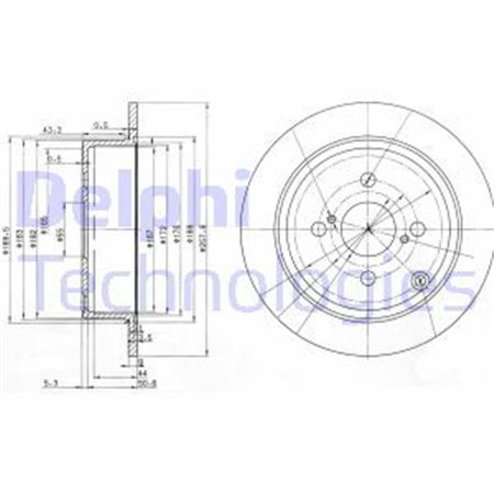 BG3889 Brake Disc DELPHI