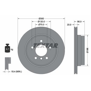 92154903 Тормозной диск TEXTAR - Top1autovaruosad