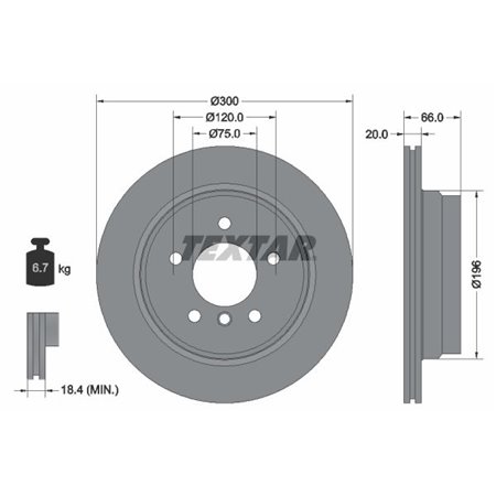 92154903 Brake Disc TEXTAR