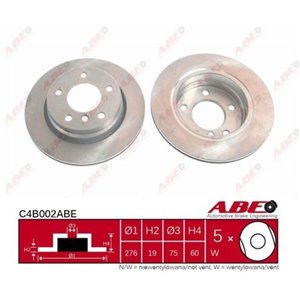 C4B002ABE Brake Disc ABE - Top1autovaruosad