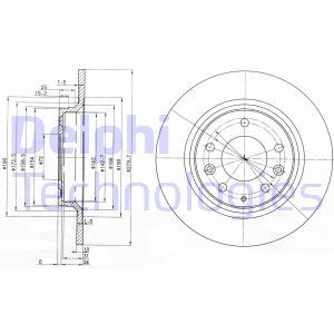 BG3875C Bromsskiva DELPHI - Top1autovaruosad