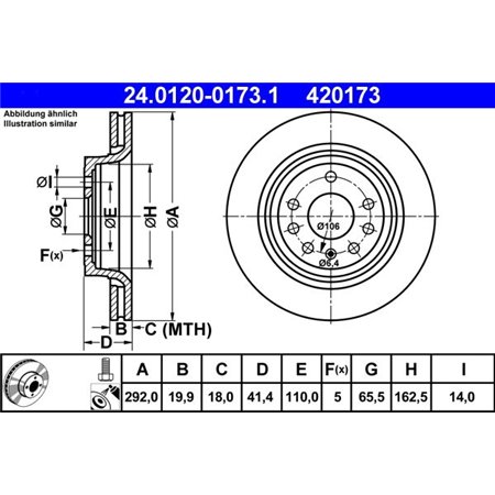 24.0120-0173.1 Тормозной диск ATE