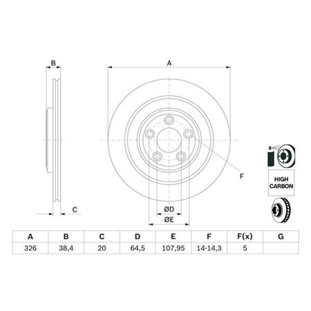 0 986 479 628 Тормозной диск BOSCH