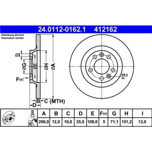 24.0112-0162.1 Тормозной диск ATE - Top1autovaruosad