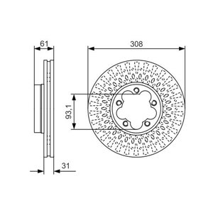 0 986 479 C99  Brake disc BOSCH 