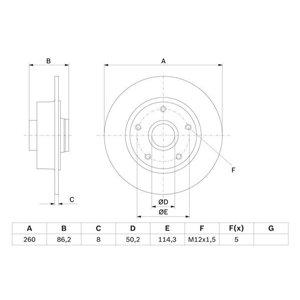 0 986 479 708 Brake Disc BOSCH - Top1autovaruosad