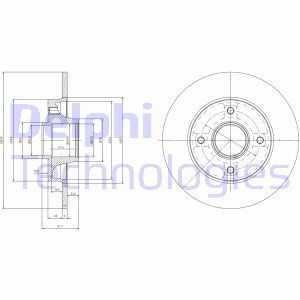 BG9022RSC  Brake disc with bearing DELPHI 