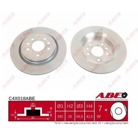 C4X018ABE Тормозной диск ABE
