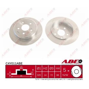 C4Y011ABE  Brake disc ABE  - Top1autovaruosad