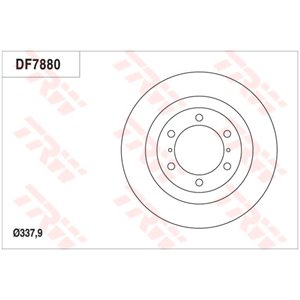 DF7880S Brake Disc TRW - Top1autovaruosad