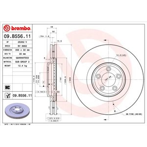 09.B556.11 Тормозной диск BREMBO - Top1autovaruosad