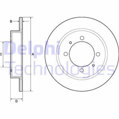 BG3203 Brake Disc DELPHI