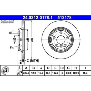24.0312-0178.1 Тормозной диск ATE - Top1autovaruosad