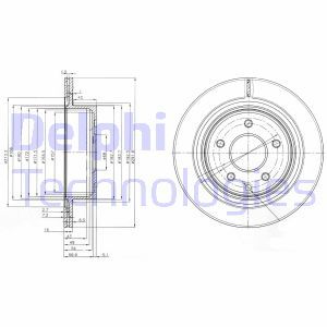 BG3765C Тормозной диск DELPHI     