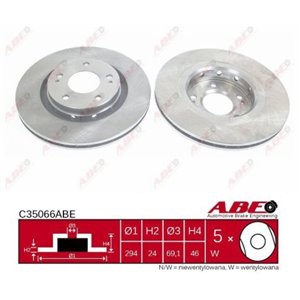 C35066ABE Brake Disc ABE - Top1autovaruosad