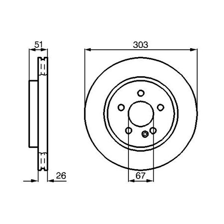 0 986 478 468 Brake Disc BOSCH