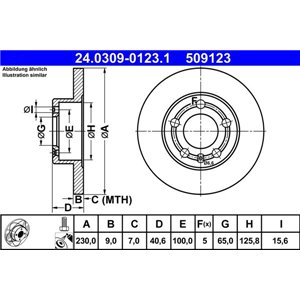 24.0309-0123.1 Bromsskiva ATE - Top1autovaruosad