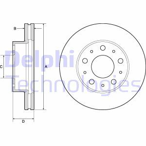 BG9180C Brake Disc DELPHI - Top1autovaruosad