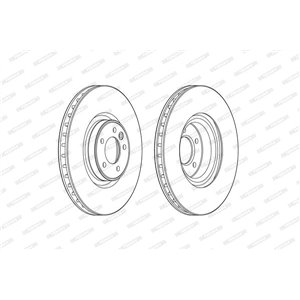 DDF2601C-1 Brake Disc FERODO - Top1autovaruosad