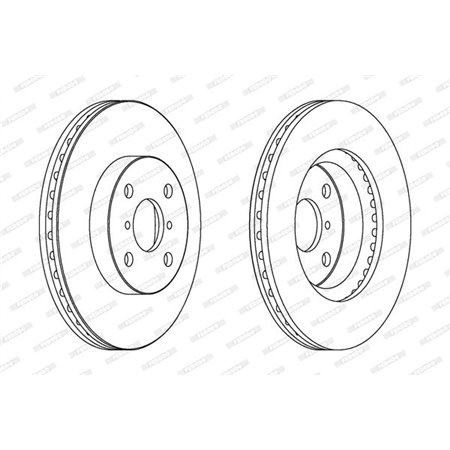 DDF1587C Brake Disc FERODO