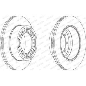 FCR340A Brake Disc FERODO - Top1autovaruosad