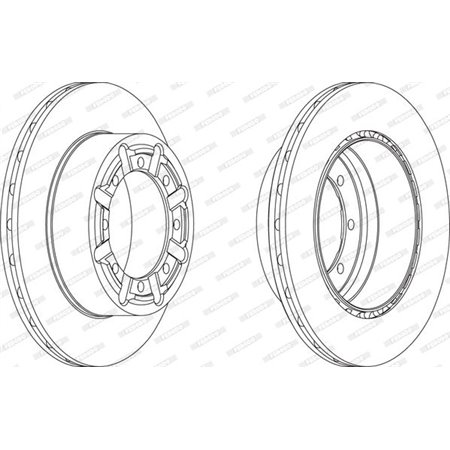 FCR340A Brake Disc FERODO