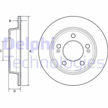 BG4559C Brake Disc DELPHI