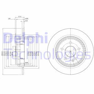 BG3969  Brake disc DELPHI 