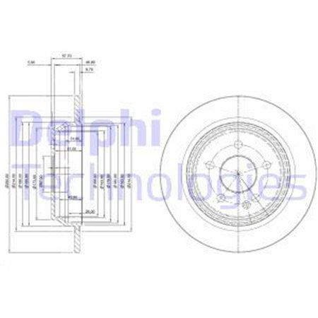 BG3969 Brake Disc DELPHI