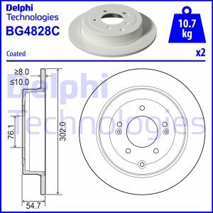 BG4828C Тормозной диск DELPHI     