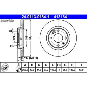 24.0113-0184.1 Тормозной диск ATE - Top1autovaruosad