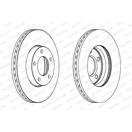 DDF1311C Brake Disc FERODO