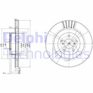 BG3413 Тормозной диск DELPHI     