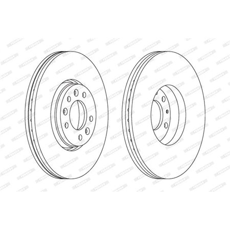 DDF1615C Brake Disc FERODO