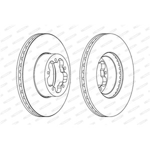 DDF1554 Тормозной диск FERODO     