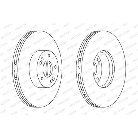 DDF1631C-1 Brake Disc FERODO