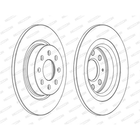 DDF1299C Brake Disc FERODO