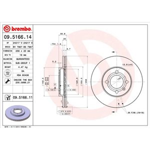 09.5166.11 Bromsskiva BREMBO - Top1autovaruosad