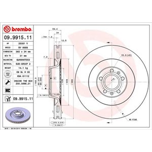 09.9915.11  Piduriketas BREMBO 