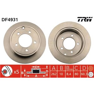 DF4931 Brake Disc TRW - Top1autovaruosad