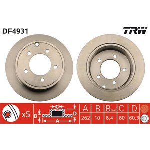 DF4931 Тормозной диск TRW - Top1autovaruosad