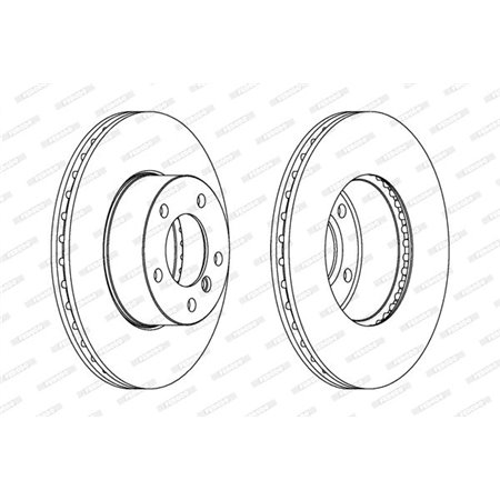 DDF1536C Brake Disc FERODO