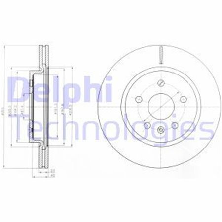 BG4190 Brake Disc DELPHI